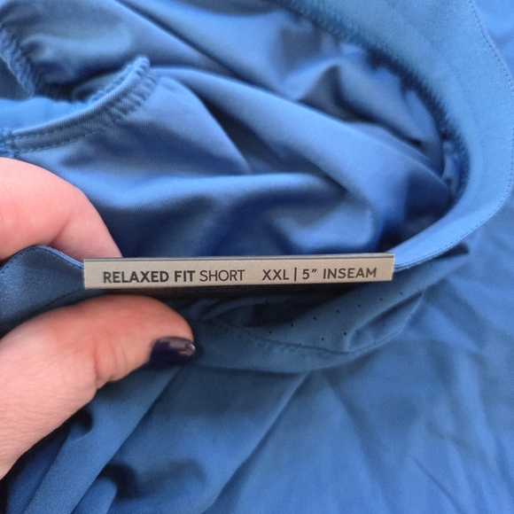 VRST Men's Relaxed Fit Running Shorts New XXL 5" Inseam Blue Tide Accelerate - Picture 10 of 13